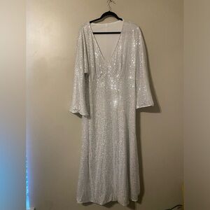 White Shimmer Dress